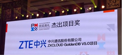中興通訊GoldenDB榮膺2020年P(guān)MI中國項(xiàng)目管理大獎(jiǎng)，通訊產(chǎn)品研發(fā)再創(chuàng)佳績